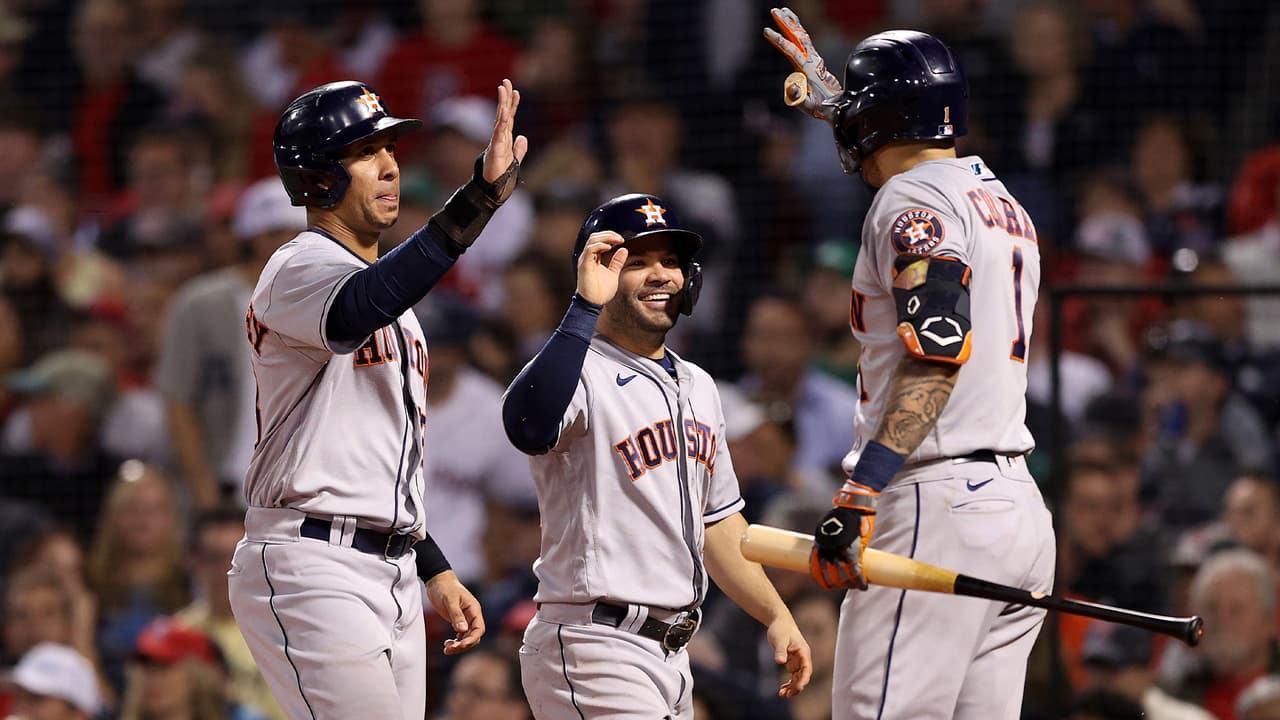 Los 
<a href="https://www.univision.com/local/houston-kxln/no-hay-enemigo-pequeno-astros-de-houston-se-preparan-para-su-encuentro-ante-bravos-de-atlanta-video">Astros de Houston</a> enfrentan a los Bravos de Atlanta el martes 26 de octubre, lo que sería el primer juego de la Serie Mundial.