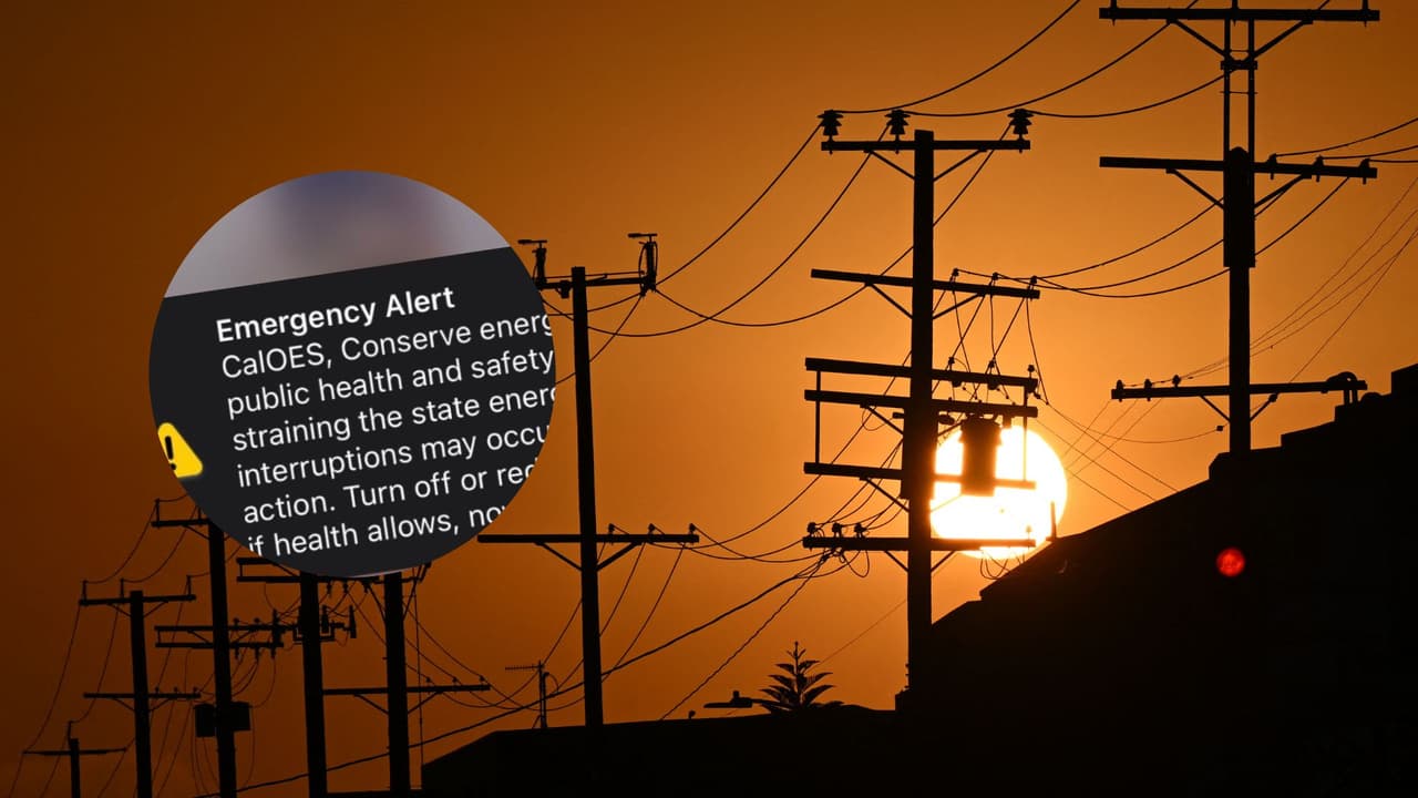 Gobierno de California envía alerta telefónica para evitar cortes de energía eléctrica. Es similar a la alerta Amber