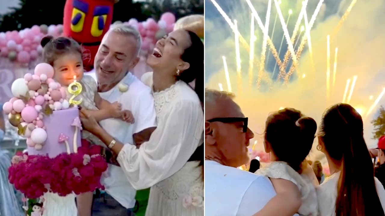 La espectacular fiesta de la hija de Gianluca Vacchi: hubo hasta fuegos artificiales y muñecas gigantes