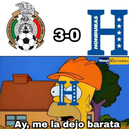 La selección de Honduras cayó ante México ayer por la noche 3-0 y el equipo de Fabián Coito quedó eliminado de la Copa Oro. Estos son los mejores memes compartidos en las redes.