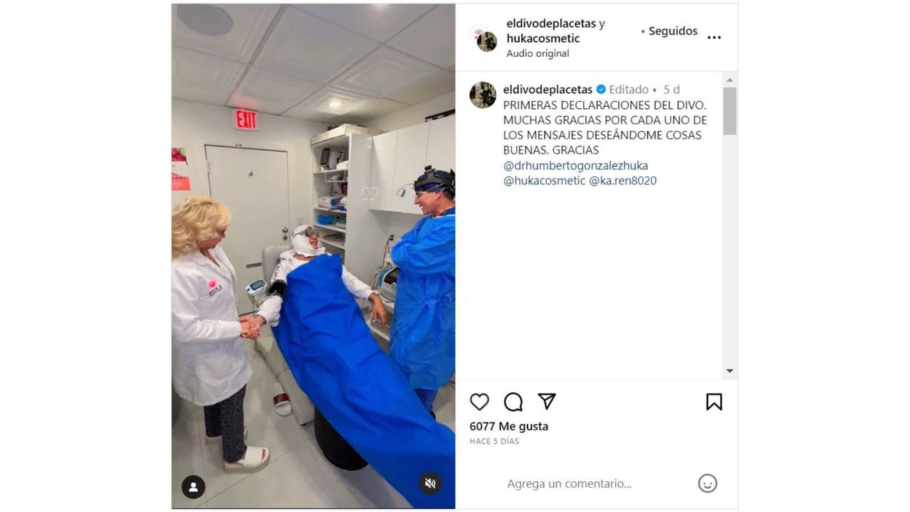 Eduardo Antonio reapareció tras su operación facial.