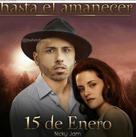 Qué tal este fotomontaje en el que se puso como protagonista de 'Twilight'.