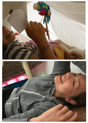 Hace unas semanas sorprendió con su cambio de casa. Así es, se mudó a un castillo hecho de sábanas.