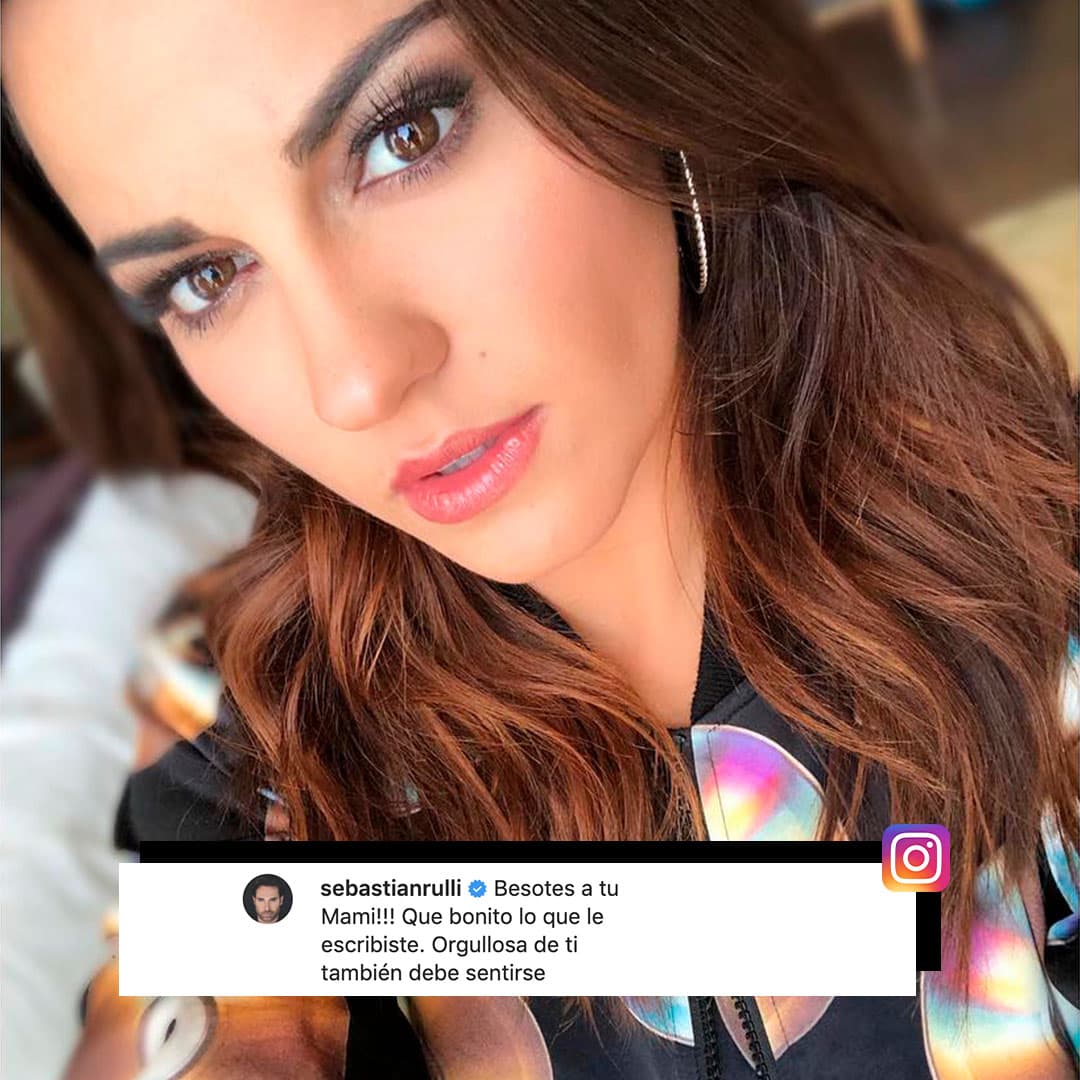 Entre ellos, el propio Sebastián Rulli la felicita por ese mensaje y resalta que su mamá también tiene razones para sentirse orgullosa de ella.