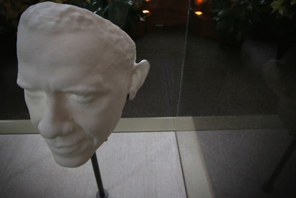 El Instituto Smithsoniano realizó un busto en tercera dimensión del presidente de Estados Unidos, Barack Obama.