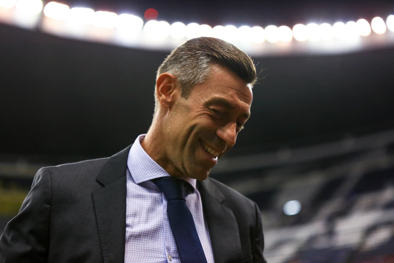 MEXICO CITY, MEXICO - AUGUST 31: Pedro Caixinha Head Coach of Cruz Azul smiles prior the 8th round match between Cruz Azul and Chivas as part of the Torneo Apertura 2019 Liga MX at Azteca Stadium on August 31, 2019 in Mexico City, Mexico. (Photo by Carlos Ramirez/Getty Images)