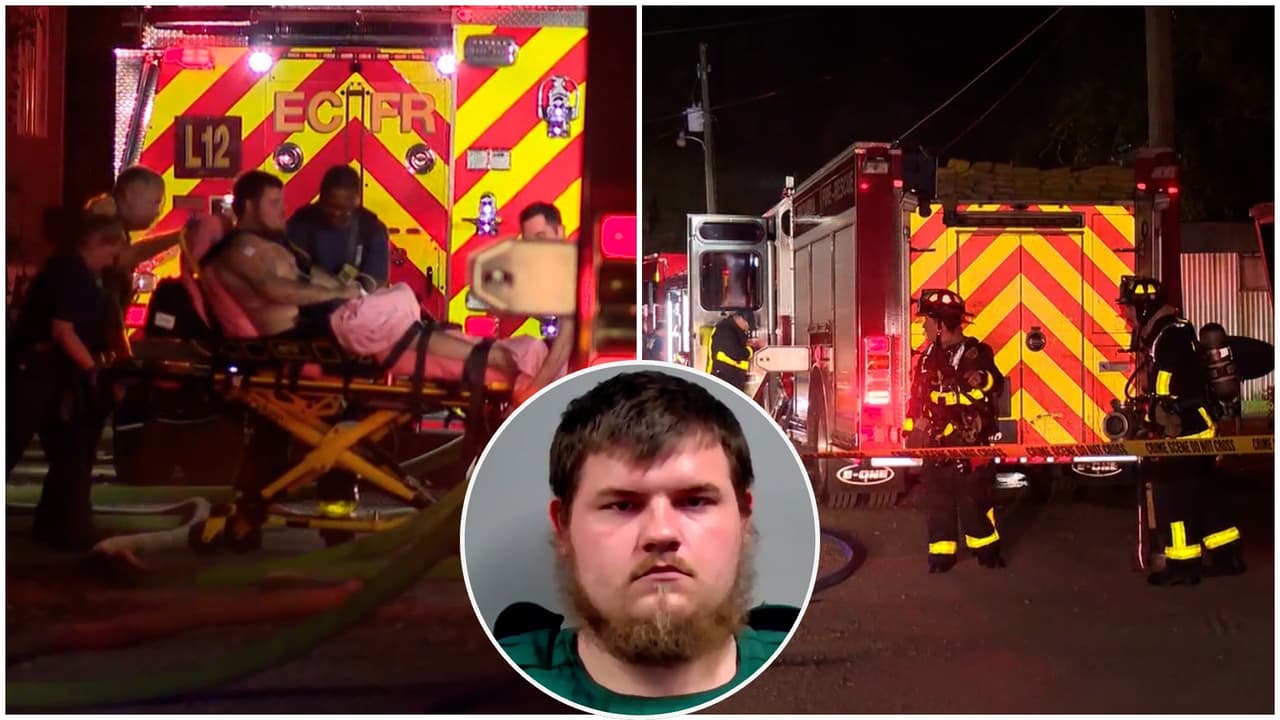 Hombre rescatado de incendio en Florida es acusado de matar y abusar de dos menores