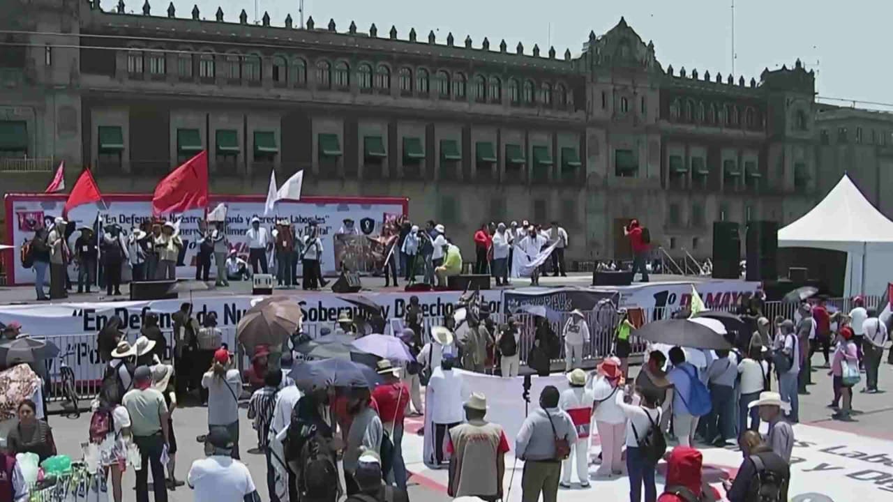 Marea obrera en CDMX: Sindicatos exigen jornada de 40 horas y aumento salarial del 100%