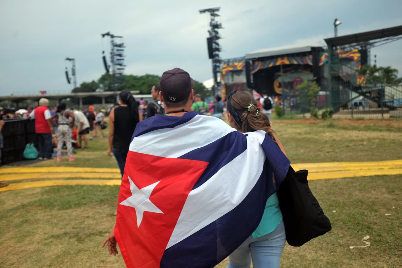 Fue la primera vez desde la revolución liderada por Fidel Castro en 1959 en la que los cubanos pudieron presenciar un concierto de los Rolling Stones. Foto de Getty Images.