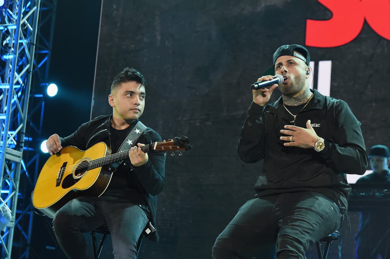 MIAMI, FL - OCTOBER 14: In this handout photo provided by One Voice: Somos Live!, Nicky Jam performs onstage at One Voice: Somos Live! A Concert For Disaster Relief at Marlins Park on October 14, 2017 in Miami, Florida. (Photo by Rick Diamond/One Voice: Somos Live!/Getty Images)