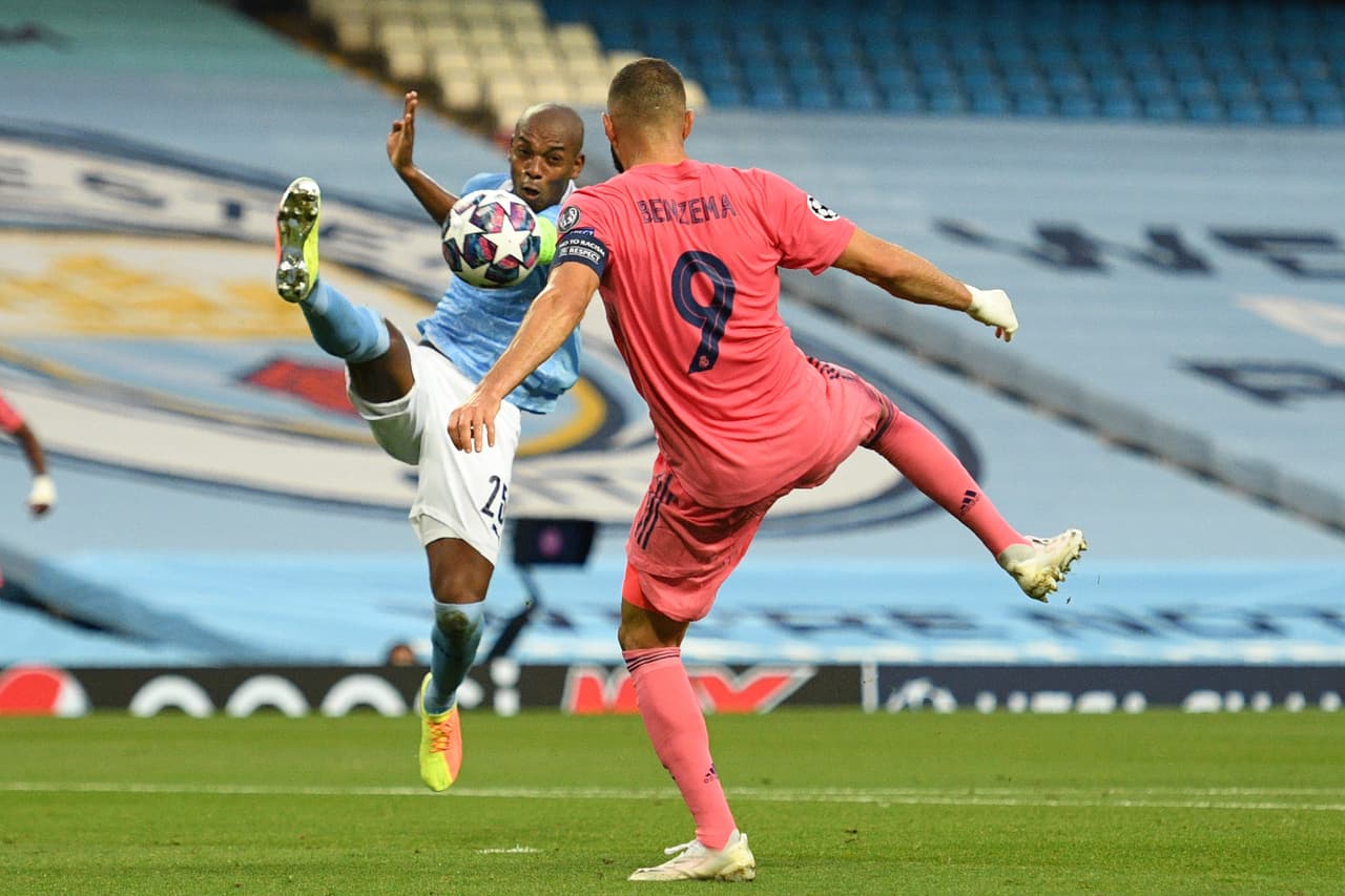 Después de la pausa de hidratación, el francés marcó el primero para los merengues.