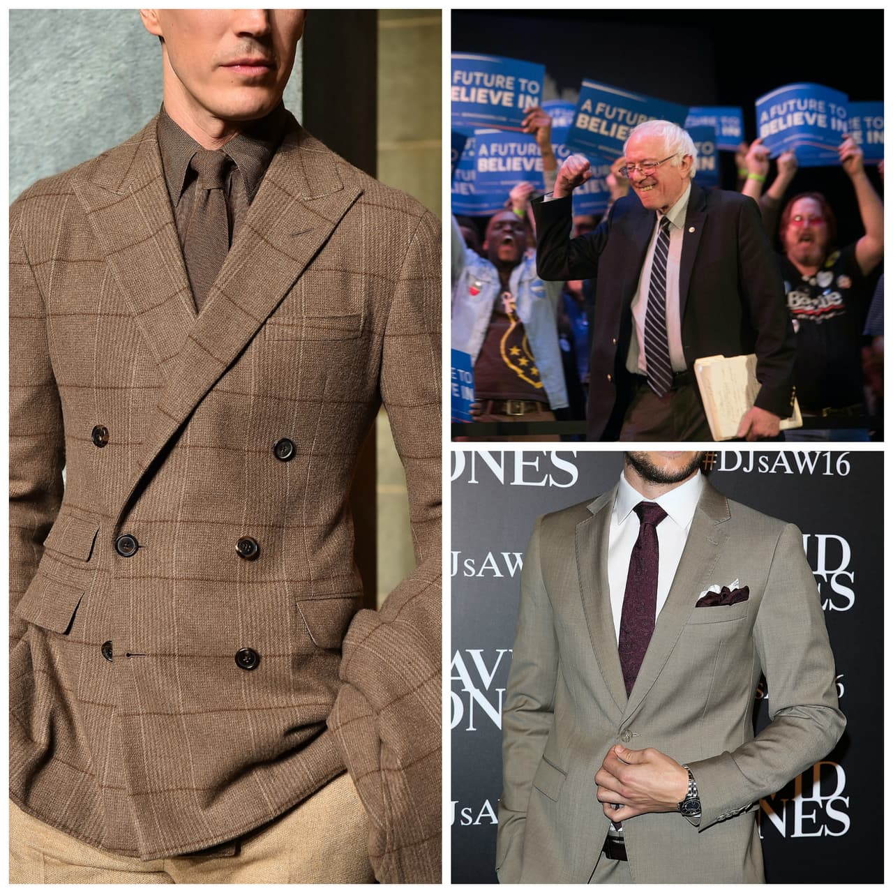 Cuando se trata de llevar corbata, las azules de rayas y puntos, hacen parte de su vestido tradicional. Una manera rápida de refinar un vestido es elegir una corbata menos amplia de color plano (sin textura) o del mismo tono del vestido. Como eso desafía las reglas de las corbatas estampadas o de figuritas que tan arraigadas están en el clóset masculino, traerá inmediatamente aires frescos.