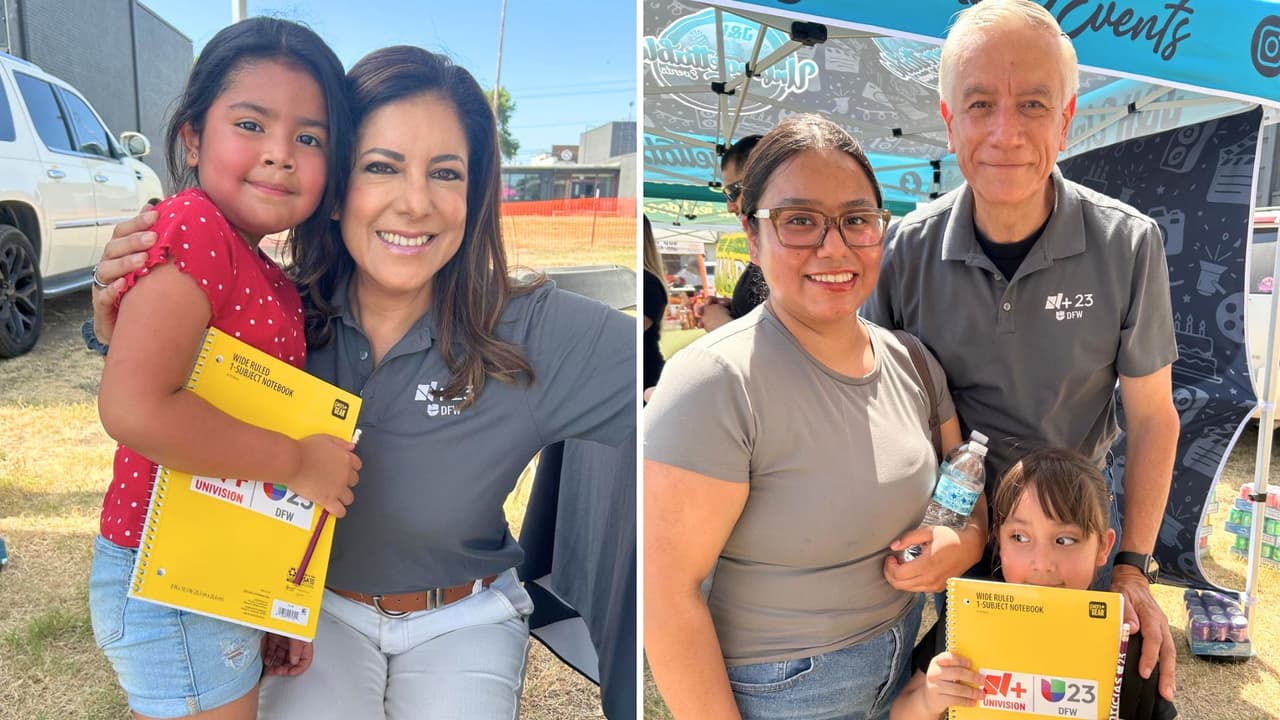 Más de 400 niños reciben mochilas y útiles escolares en Dallas