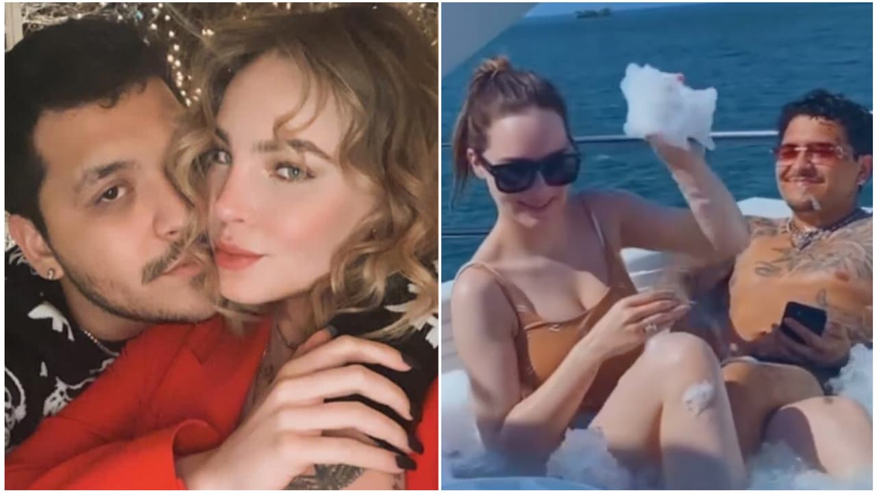 Belinda y Nodal en el jacuzzi derrochando amor: así disfrutan de sus paradisíacas vacaciones