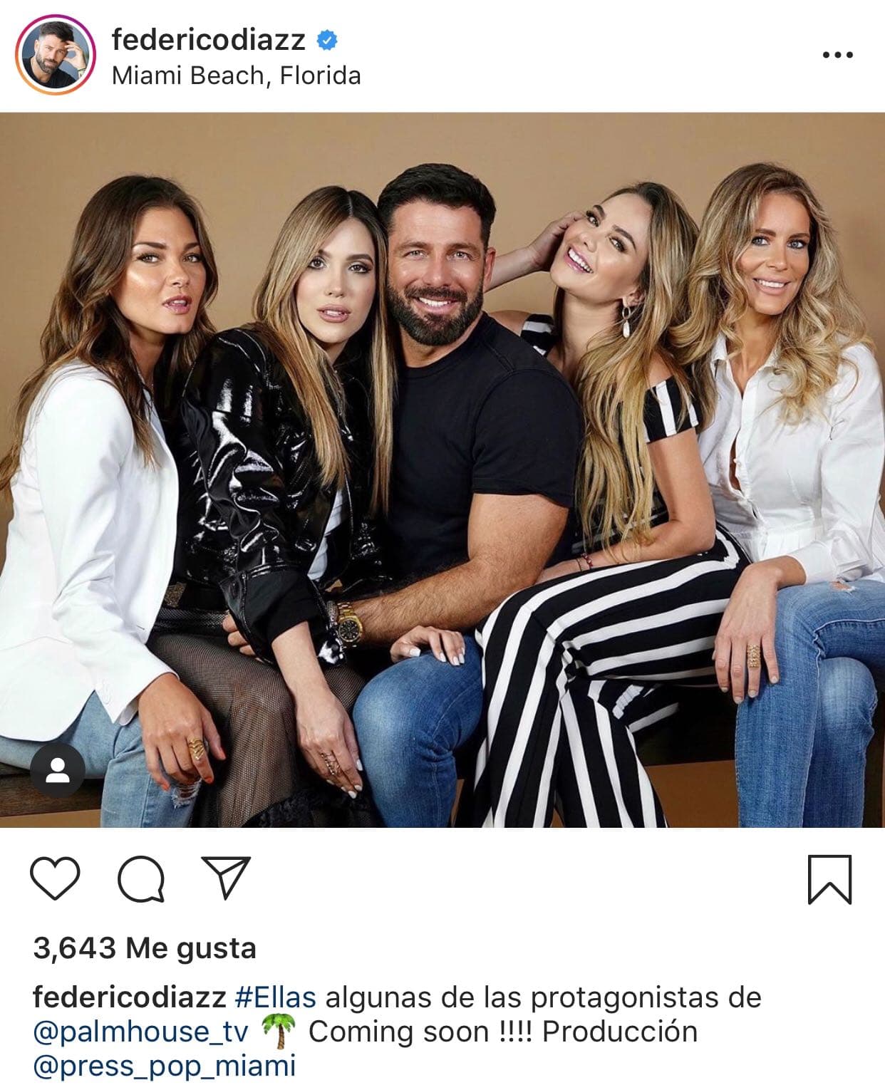 Ximena Córdoba, Mara Roldán, Gisela Iribas, Geraldine Duque, Karen Carreno
<b>, </b>Frida Sofía y Desirée Ortiz participarán en el reality que promete dar acceso al estilo de vida de cada una de estas famosas que viven en Miami.