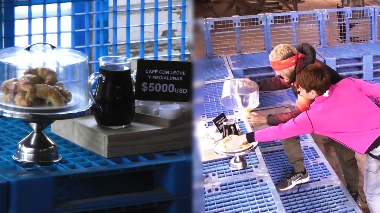 Ji-Hu y Alex decidieron comerse este dulce desayuno con café a cambio de una buena cantidad de dólares