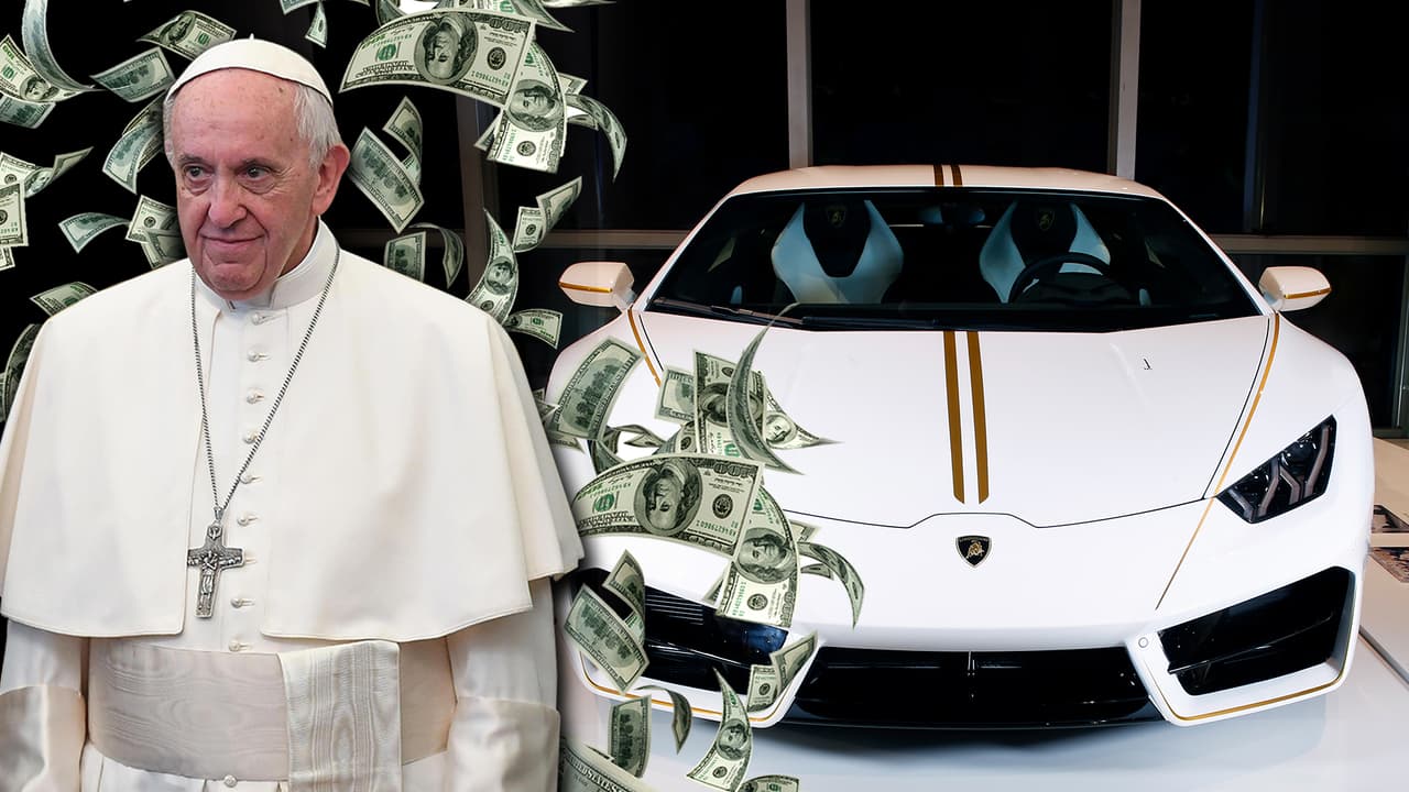 Milagro: El Lamborghini del Papa Francisco cuadriplica su valor en subasta