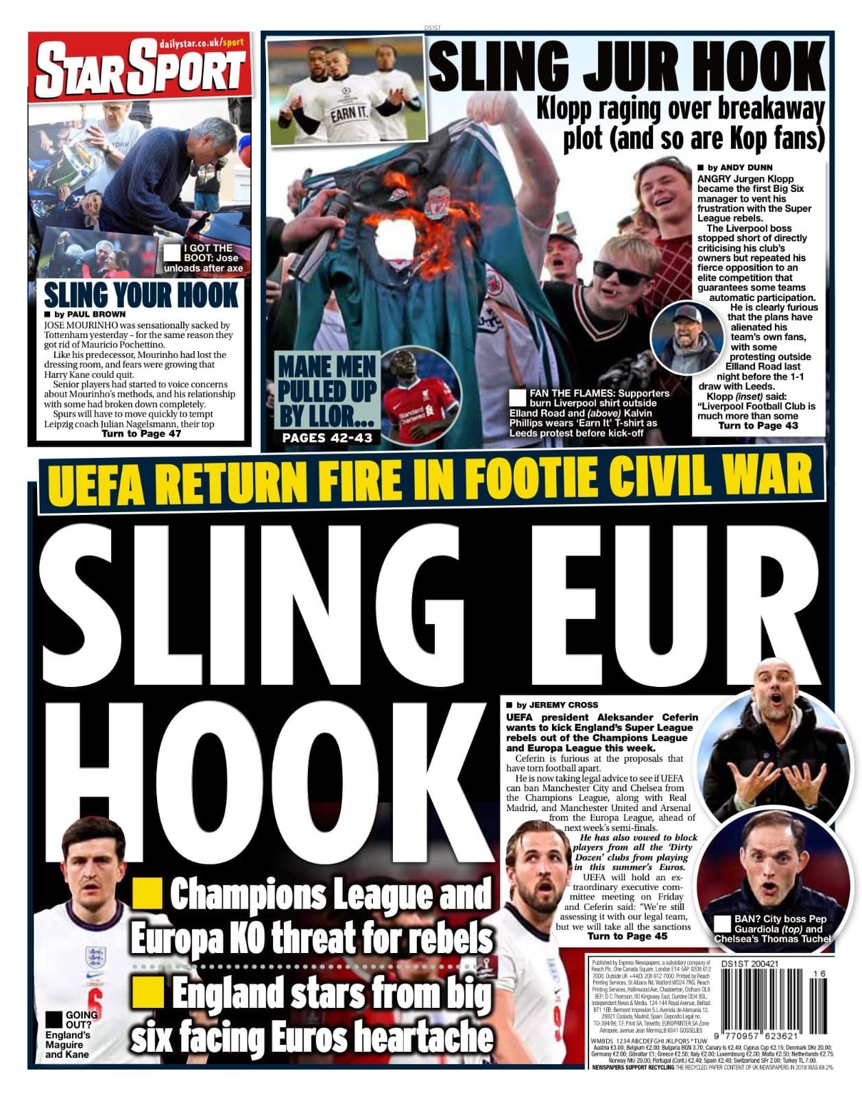 Estos son algunos encabezados de los medios de comunicación.