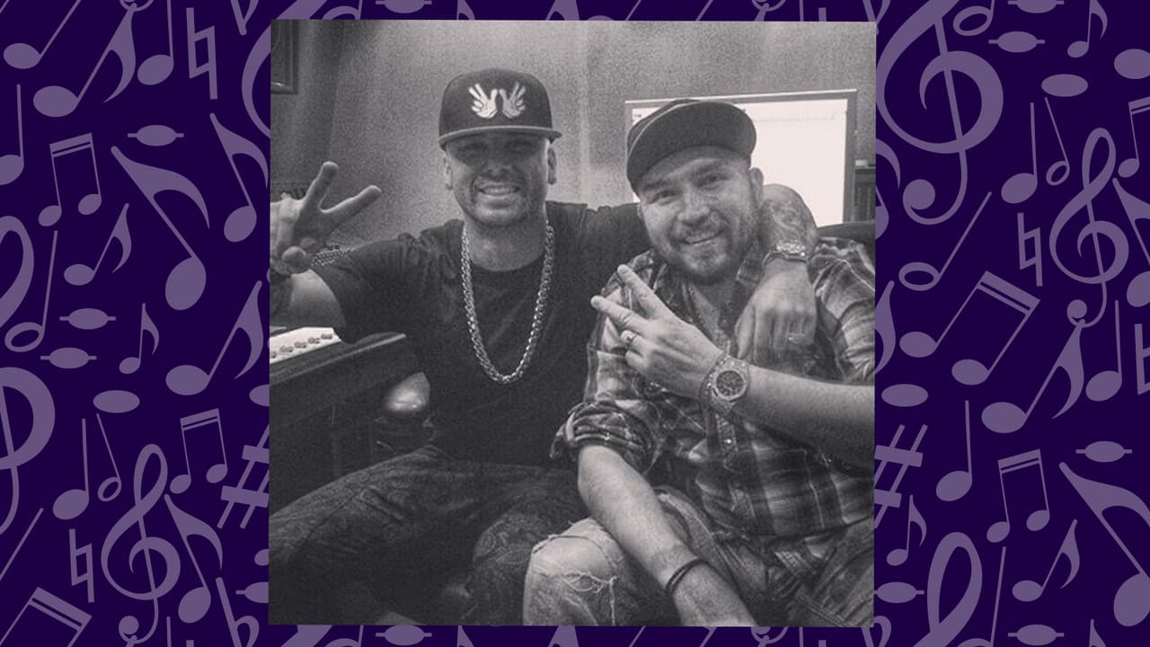 O la vez que se metó al estudio con Wisin.