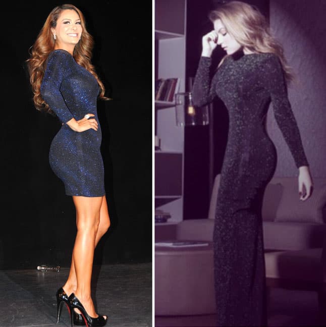 ¿Sofía querrá copiar la escultural figura de Ninel?