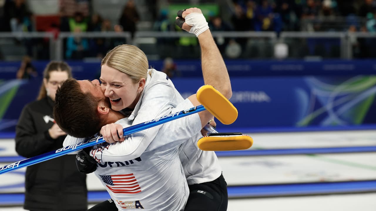 Curling: EEUU destrona a Italia y va por el oro contra Suecia en dobles mixtos