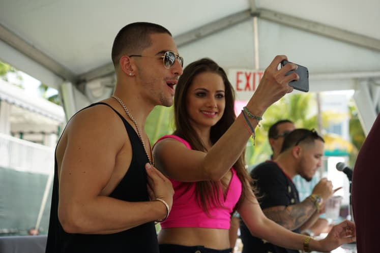 Y por supuesto con ella, no podía faltar un 'selfie'