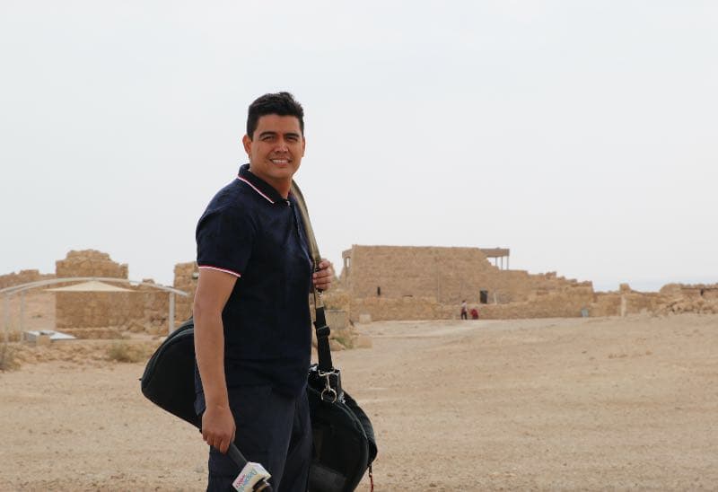 Vistando la montaña Masada.