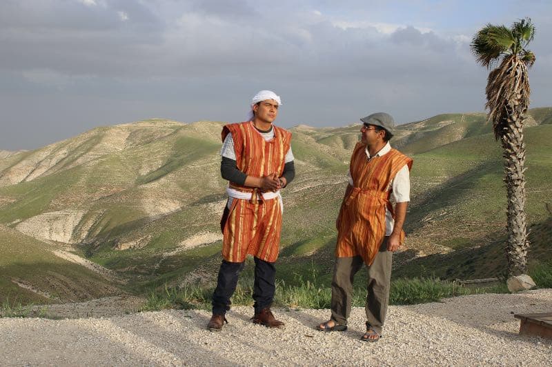 En plena cobertura desde las montañas de Jericó.