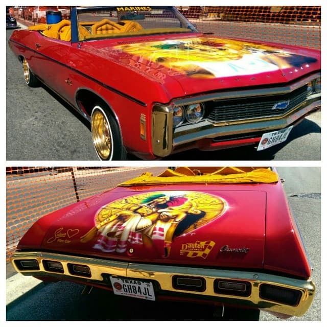 Desde una pickup Chevy 1991,un 
<b>Chevrolet Caprice</b> o un Courier Grand Prix 1982, han sido utilizados para hacer homenaje a Selena Quintanilla. Los seguidores de Selena no han dudado, ni escatimado recursos, en preparar sus autos con imágenes alegóricas a la desaparecida cantante.