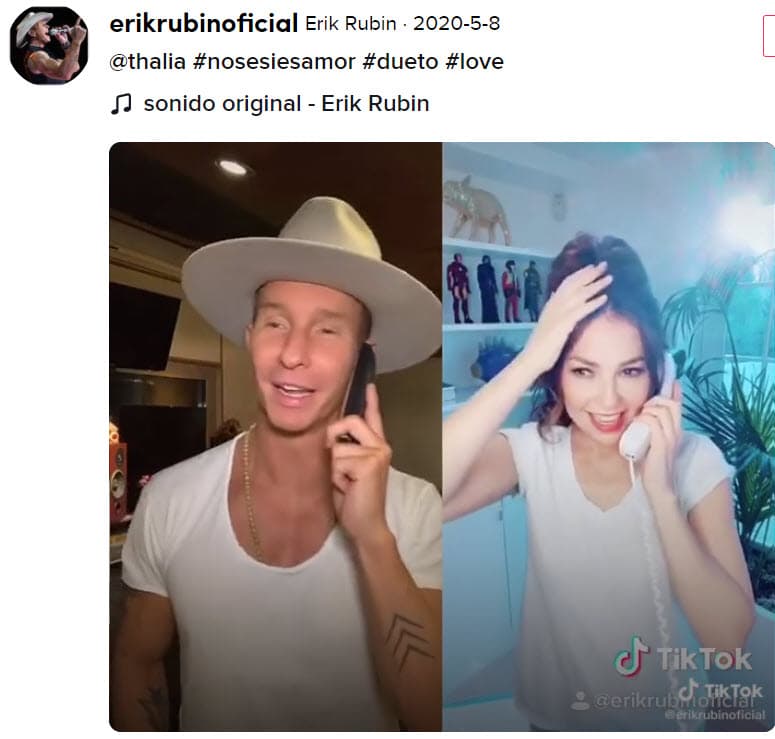 Su amor de juventud se convirtió en amistad y hasta la fecha la conservan. Incluso, en mayo de 2020 grabaron un TikTok de la canción 'No sé si es amor', éxito de Timbiriche. Además, los cantantes han vuelto a compartir el escenario. En 2016, durante la gira de Thalía 'Latina Love Tour', interpretaron 'La apuesta' en un concierto que ella ofreció en la Ciudad de México.