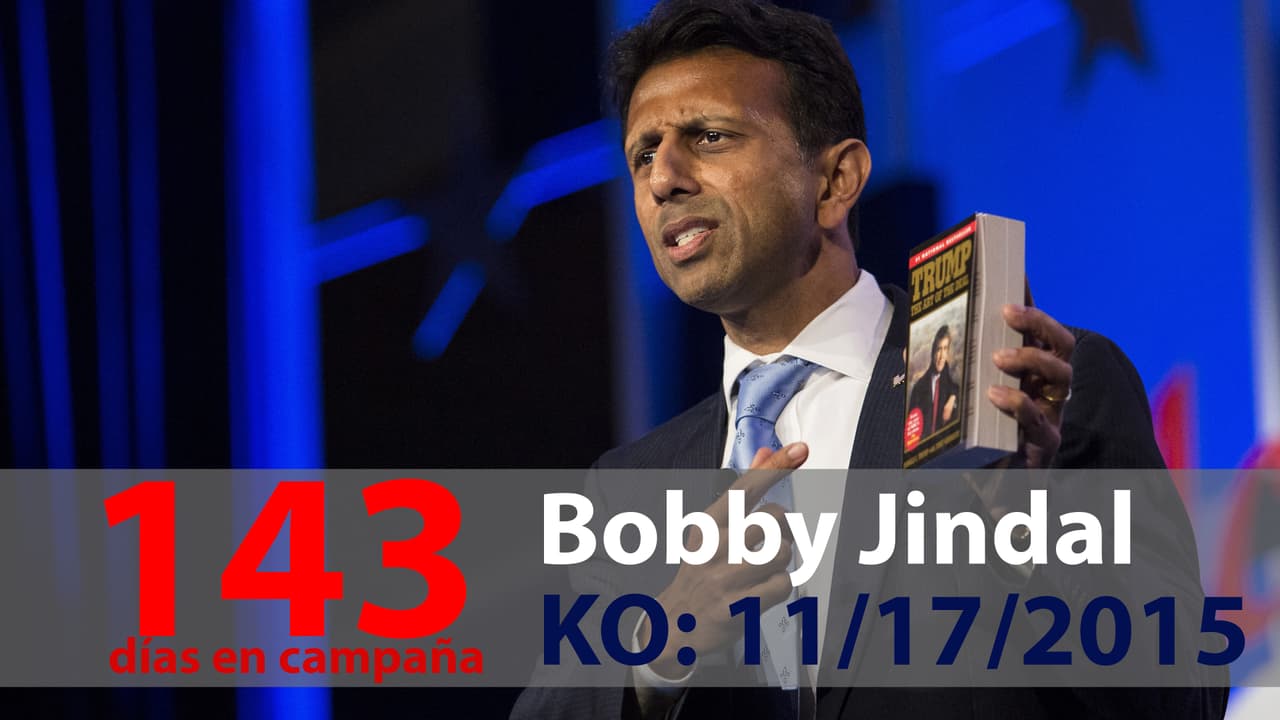 Jindal era otra estrella ascendente entre los republicanos, pero su candidatura nunca logró cuajar. El gobernador de Luisiana se ha hecho a la idea de un Trump candidato porque, entre él y Hillary Clinton, es "la mejor de dos malas opciones”.