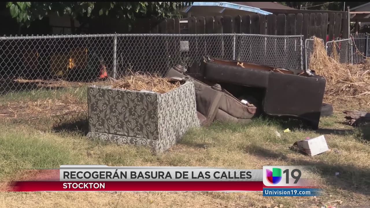 Basura en Stockton, un problema de salud en las calles