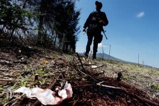El lugar de la refriega en Tanhuato, Michoacán.
