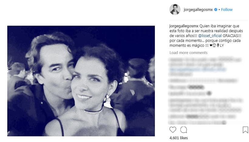 Él también le envió un mensaje junto a esta fotografía para gritar su amor en redes sociales.