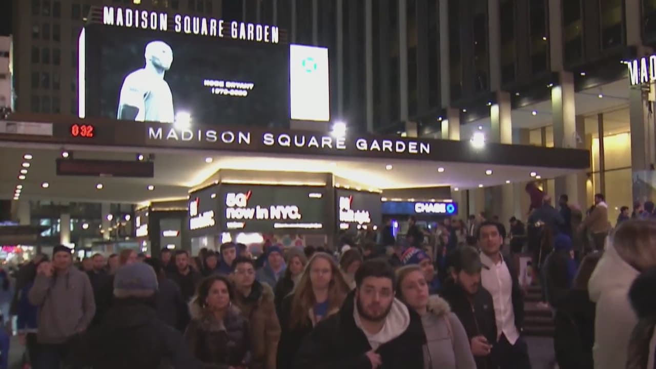 Nueva York rinde tributo a Kobe Bryant, legendario basquetbolista fallecido este domingo