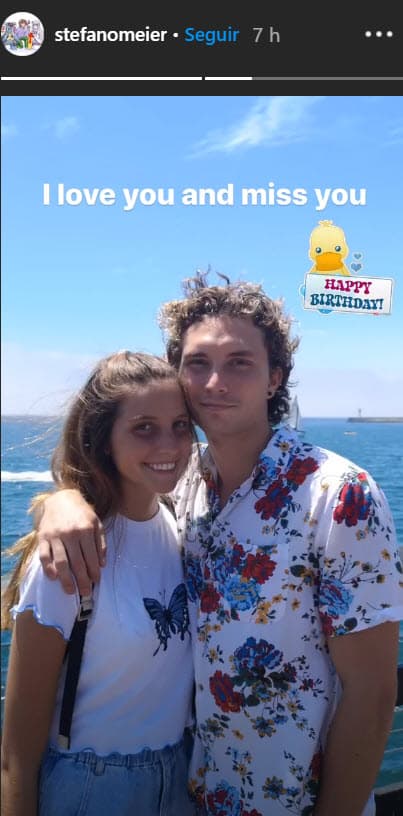 Su hermano mayor Stefano compartió una imagen junto a ella para celebrarla a la distancia, pues él vive en Los Ángeles.
