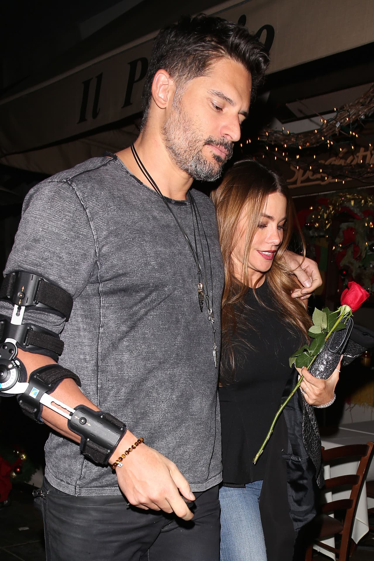 En plena cita con Joe hace un par de meses.