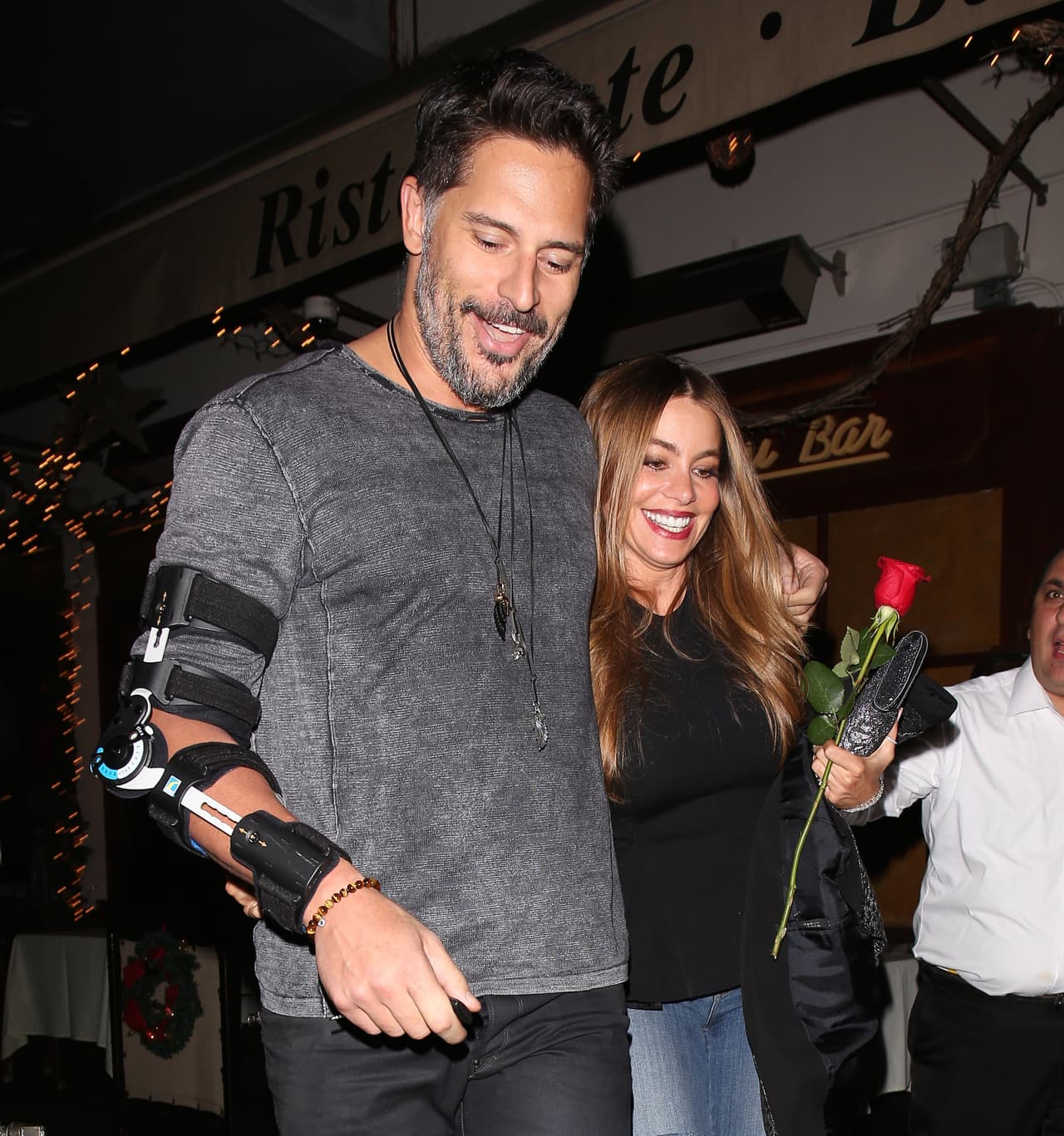 En plena cita con Joe hace un par de meses.