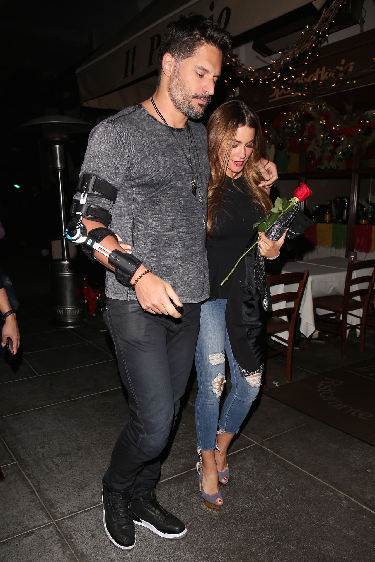 En plena cita con Joe hace un par de meses.