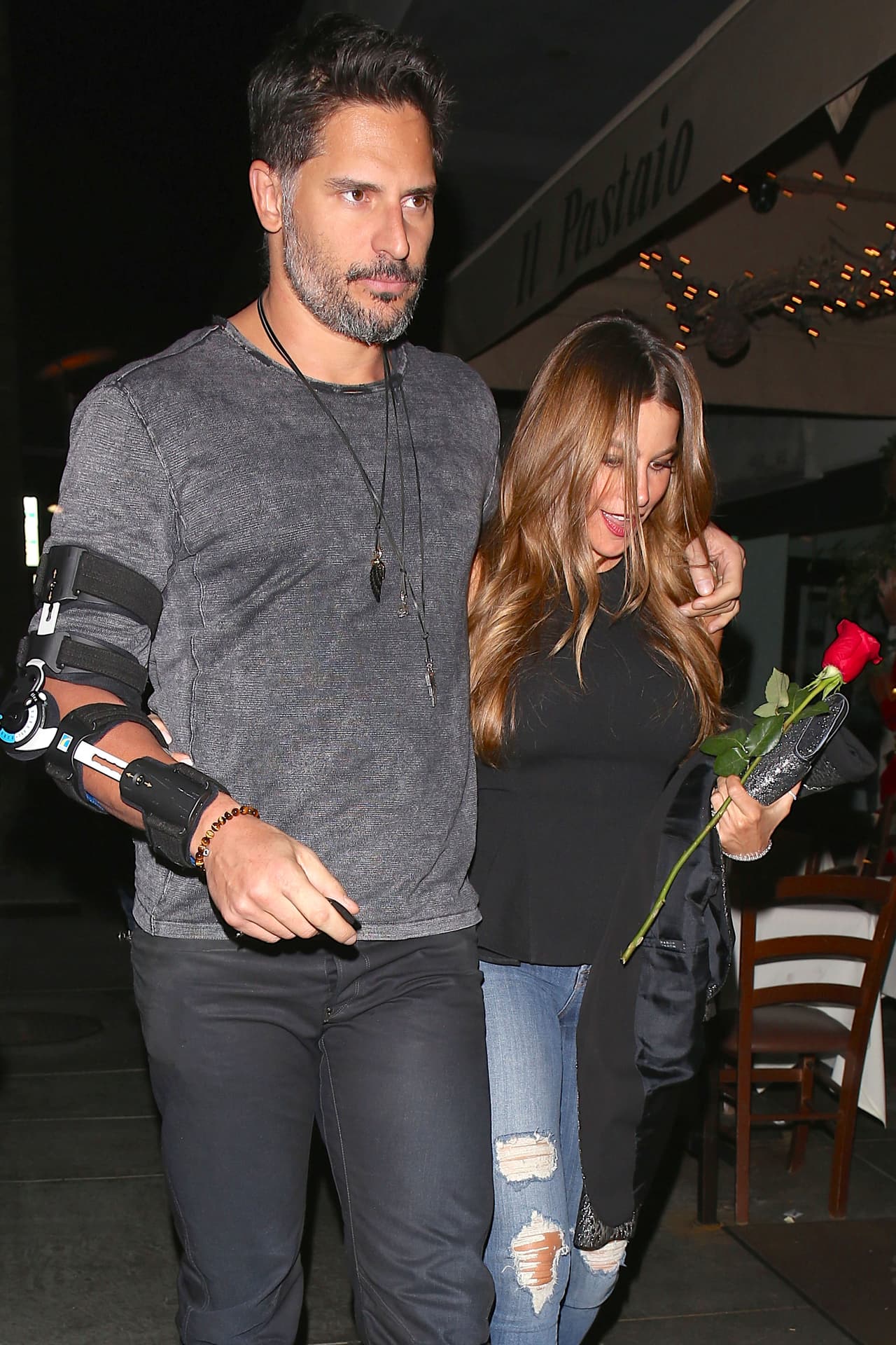 En plena cita con Joe hace un par de meses.