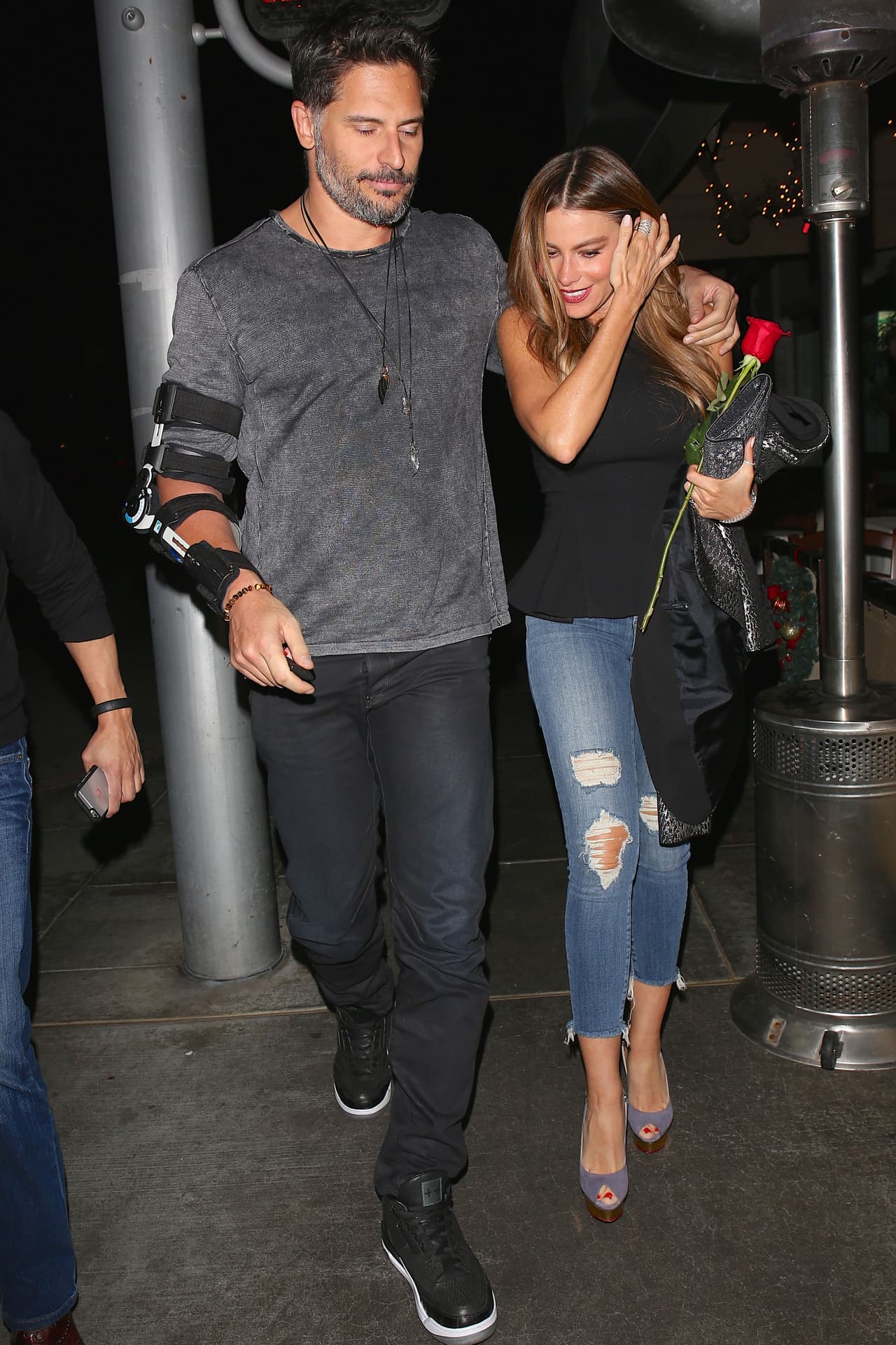 En plena cita con Joe hace un par de meses.