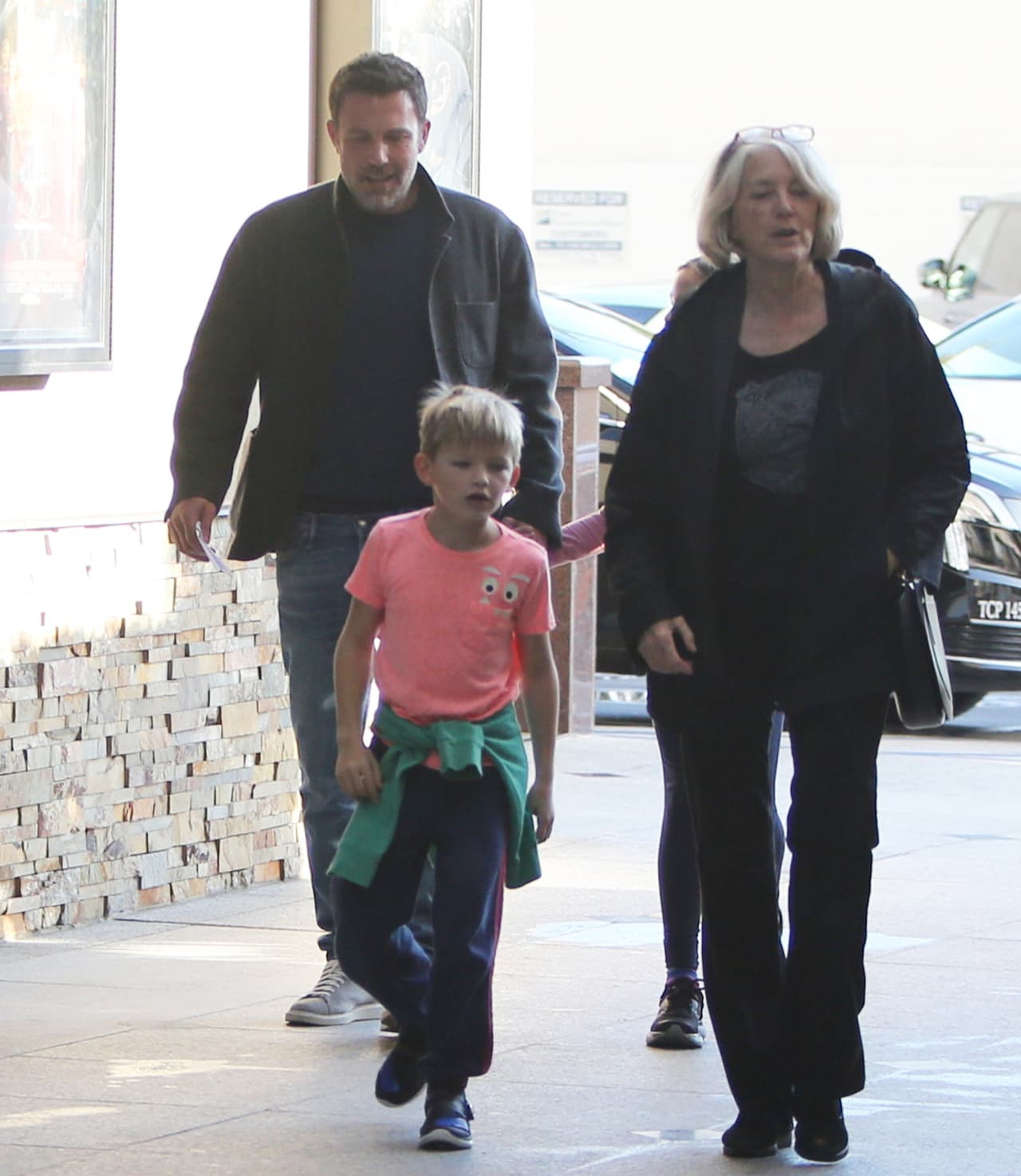 Ben Affleck y su mamá Christine Anne no parecían disgustados.