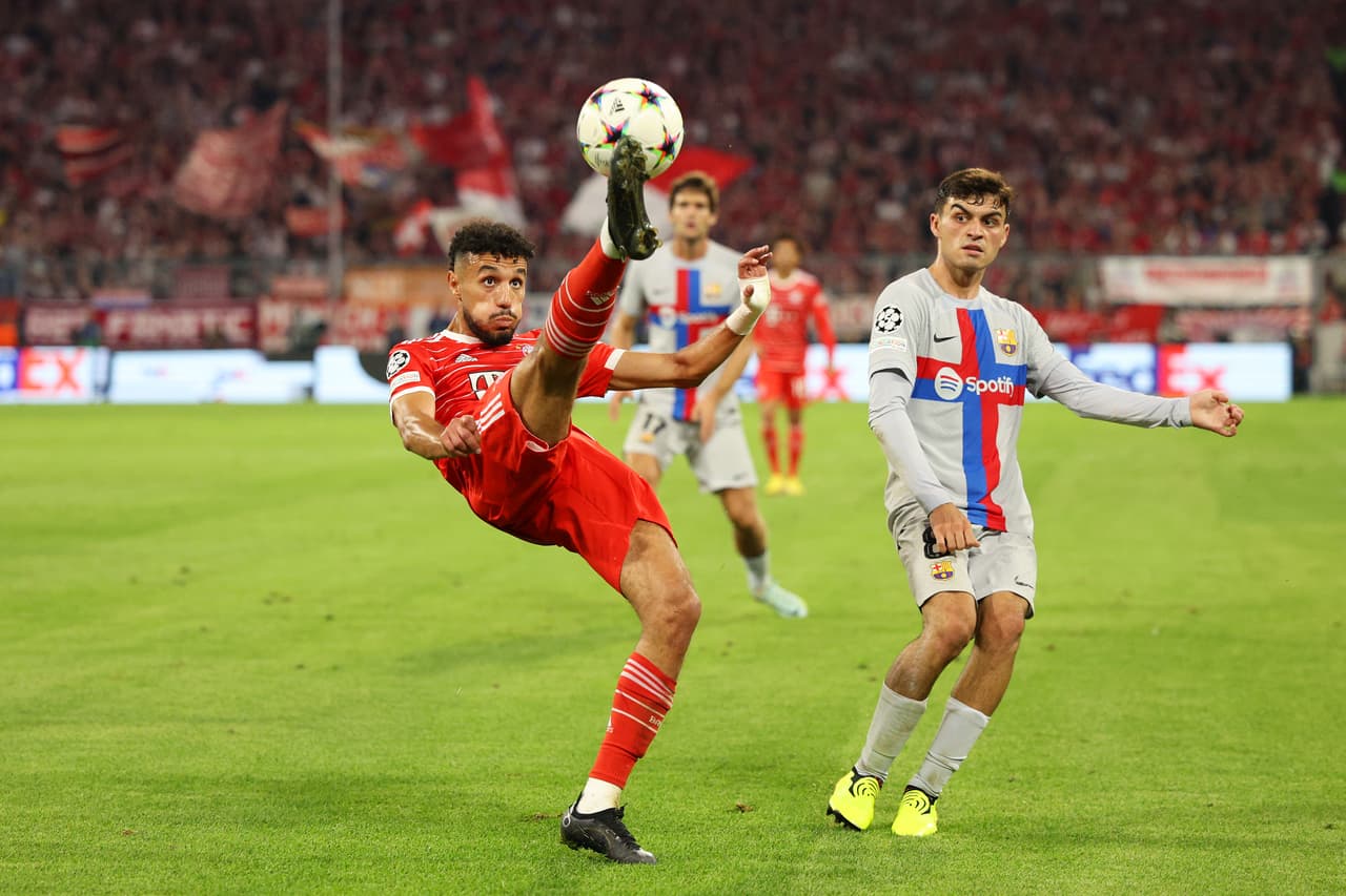 Bayern venció al Barcelona con los goles de Lucas Hernández y Leroy Sané, en el regreso de Robert Lewandowski a la Allianz Arena.
