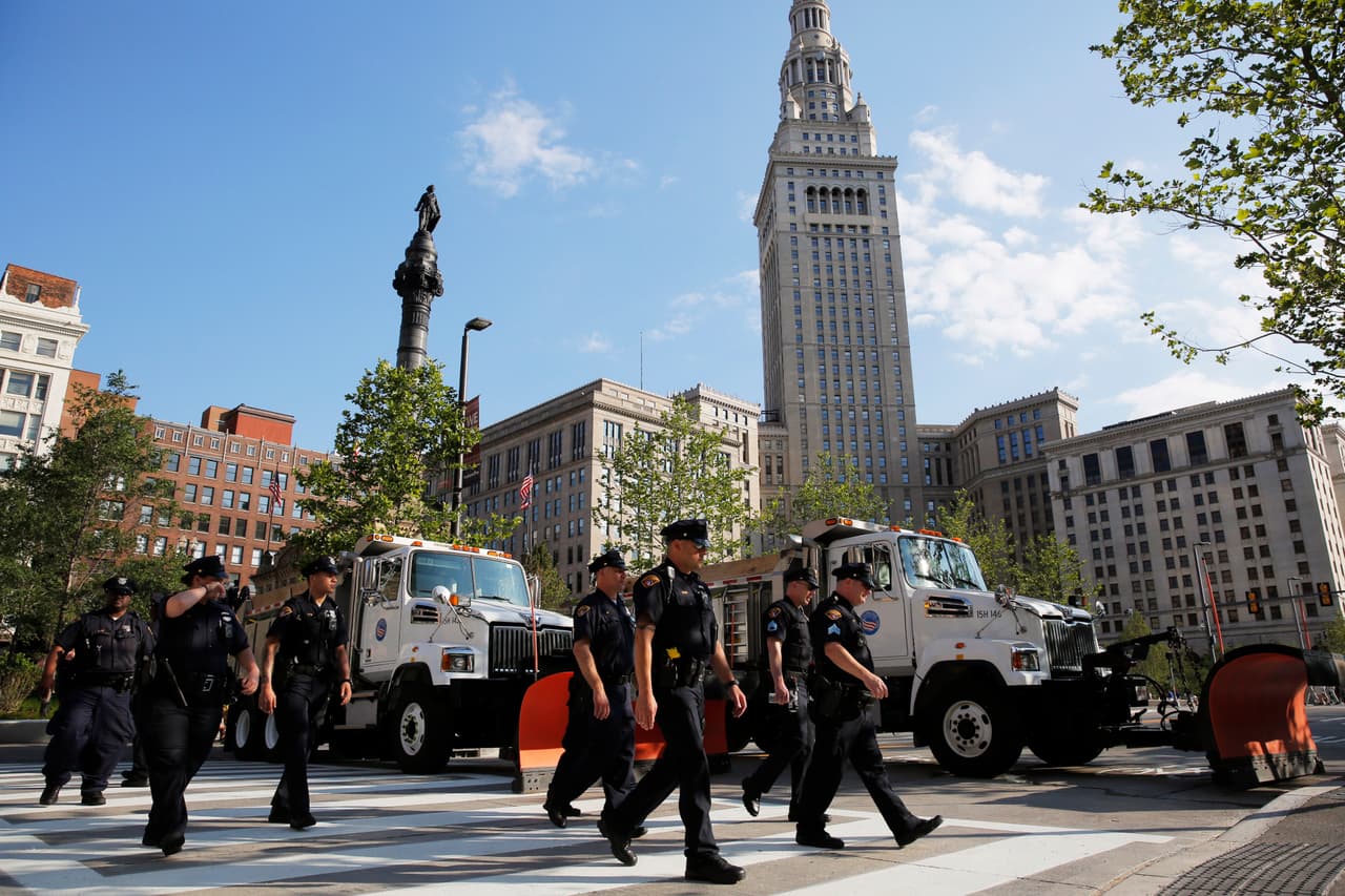 La amplitud y visibilidad de la plaza ayudó a conservar la seguridad.