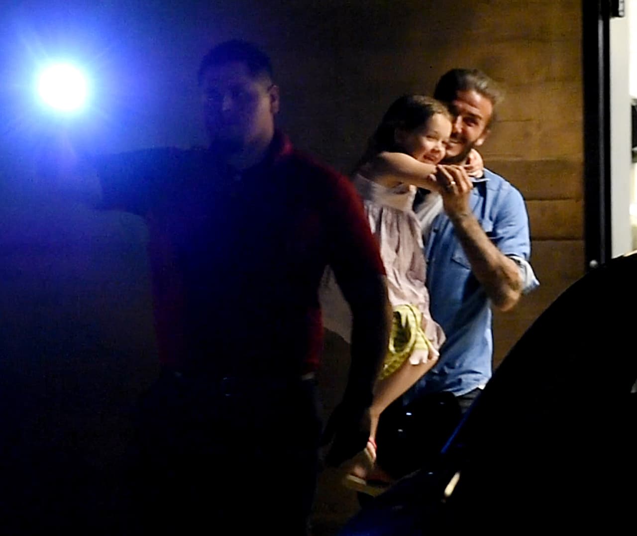 David y Harper lucían de lo más divertidos.