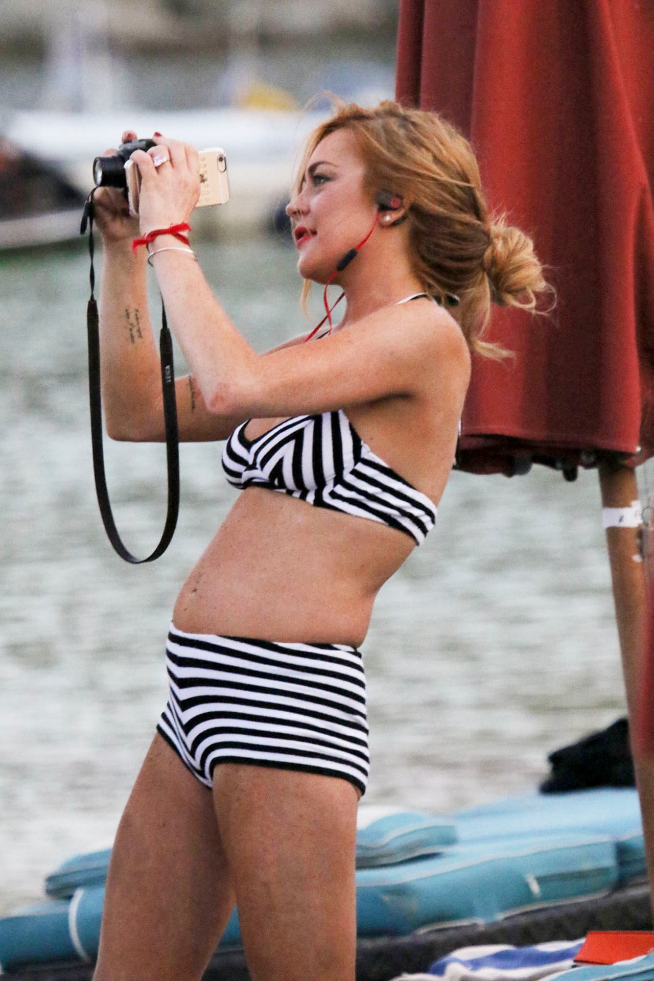 Lindsay sacó foto tras foto.