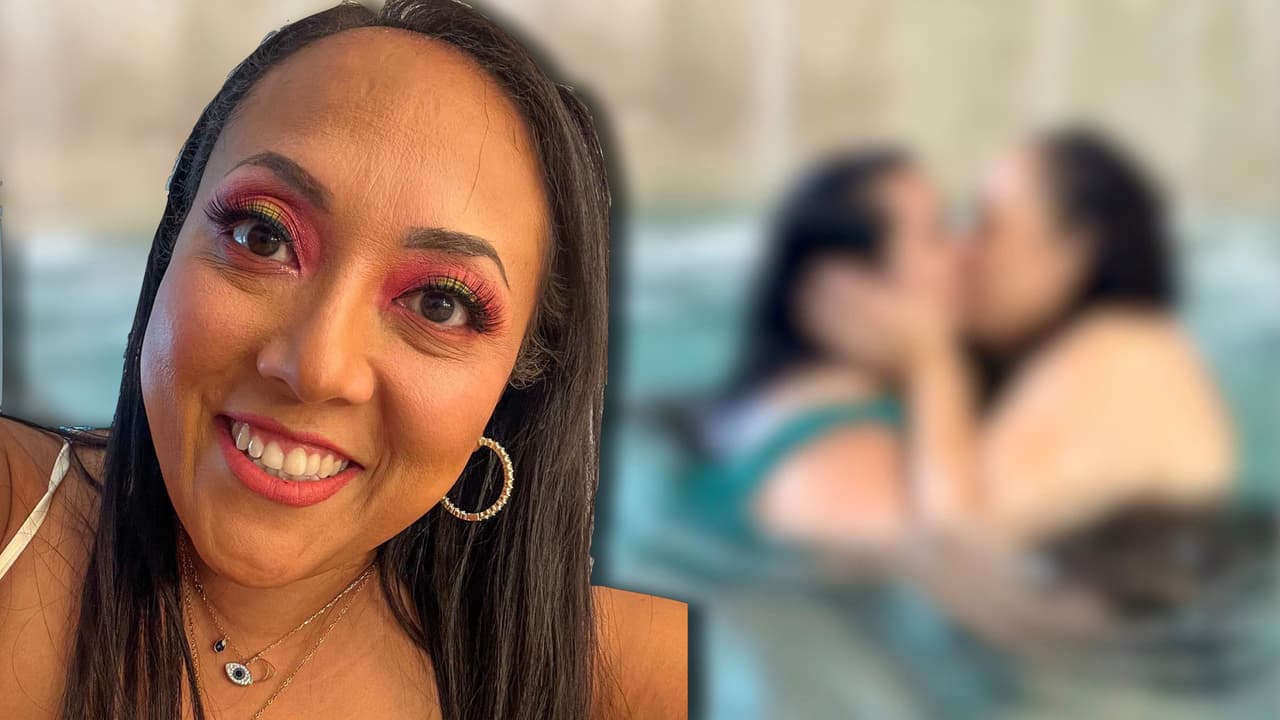 Michelle Rodríguez se deja ver como pocas veces: en apasionado beso con su novia en una piscina