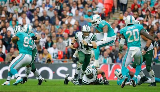 Jets 27-14 Dolphins: New York recobró la memoria en Londres y doblegó a Miami