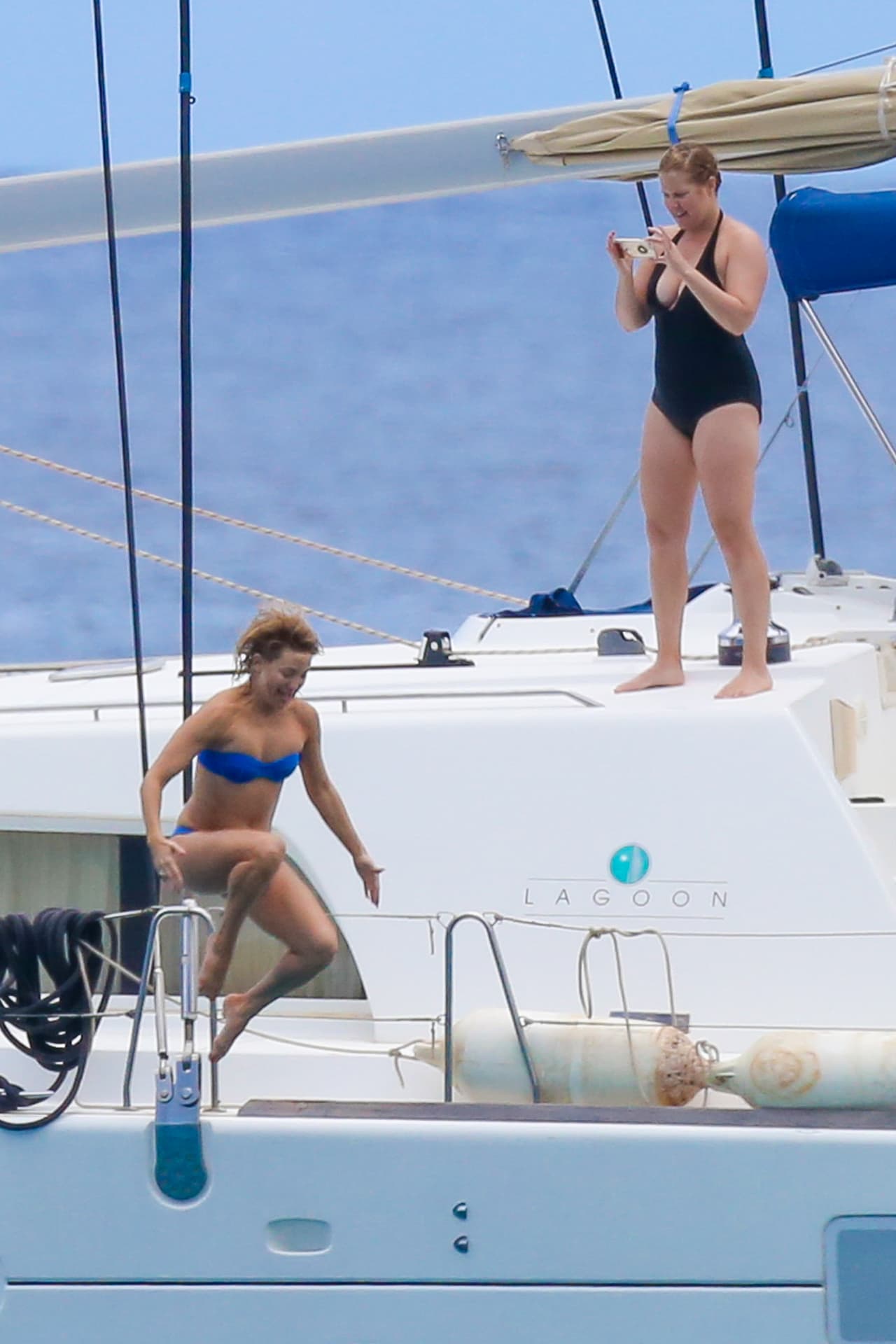 Amy captó el divertido momento.