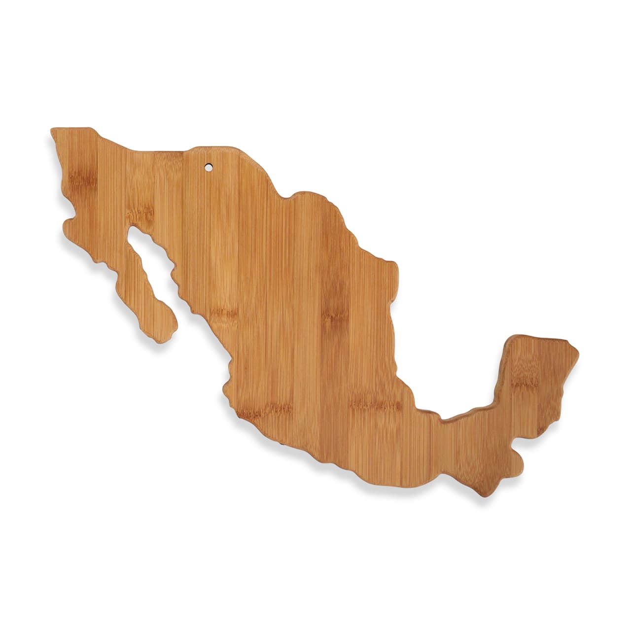 <b>Tabla para picar:</b> decorativa y funcional, así es esta tabla de bambú con la forma de México, muy ad hoc para picar los ingredientes necesarios para una salsa o para ofrecer una tabla de quesos frescos.|De venta en: 
<b><a href="http://www.bedbathandbeyond.com/">Bed Bath & Beyond, </a></b>$19.99 dólares. 
<br>